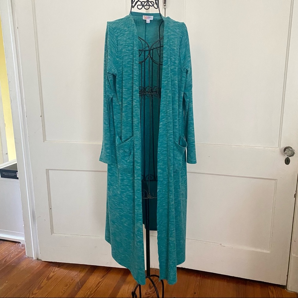 LuLaRoe Teal Sarah Duster